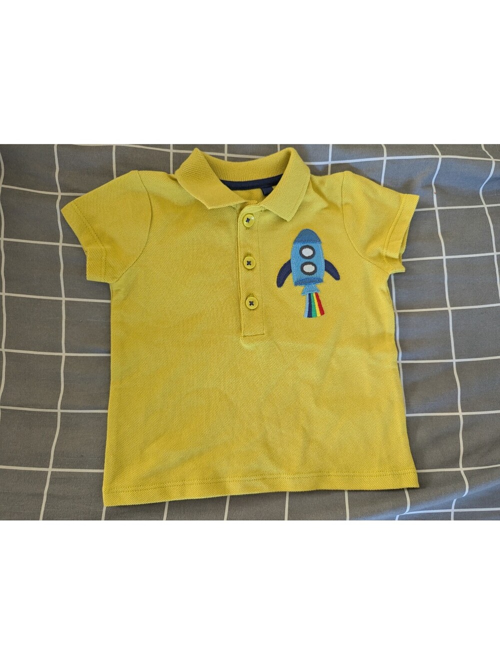 Boden rocket space ship polo tee